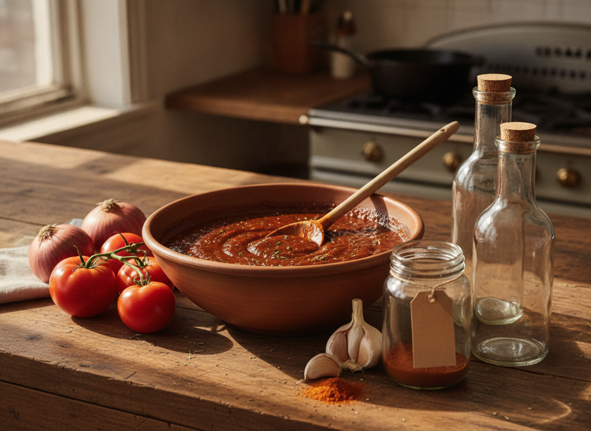 Eenvoudig zelf vegan BBQ-saus maken zonder dierlijke producten