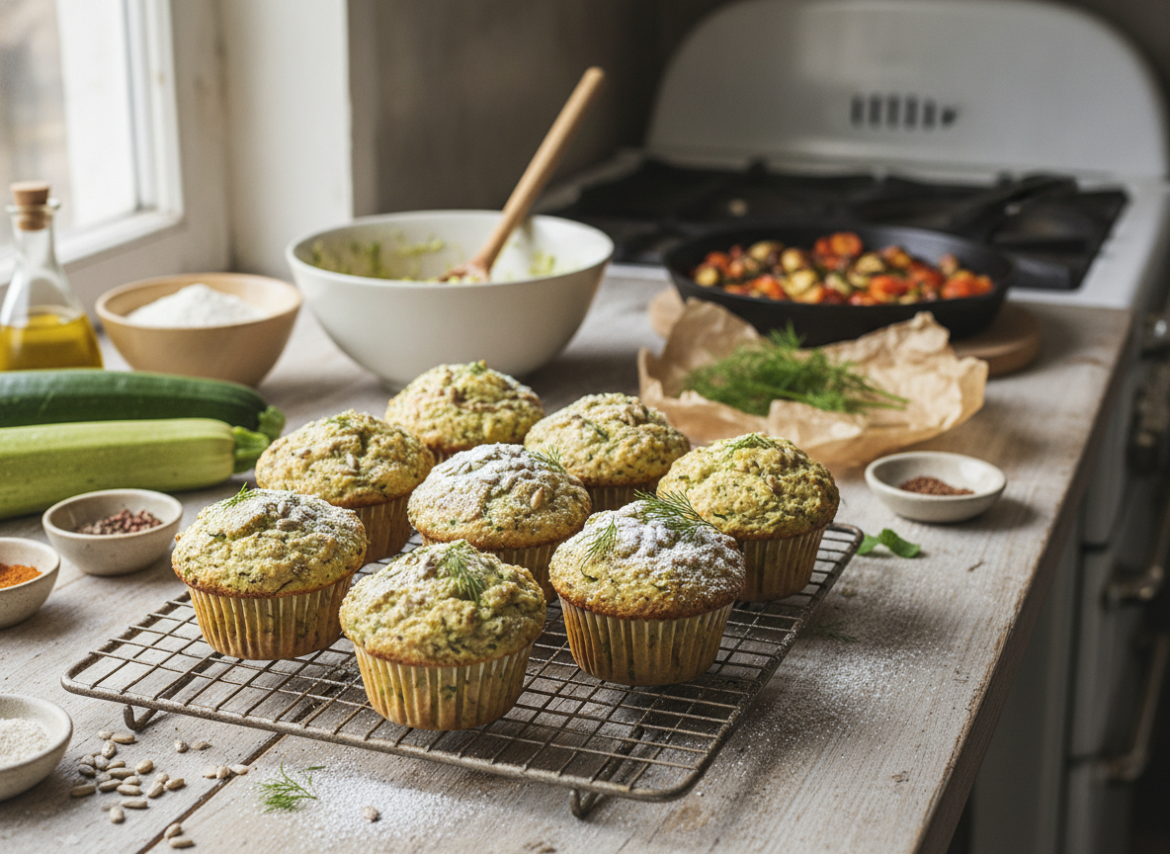 Luchtige courgettemuffins bakken met dit plantaardig recept