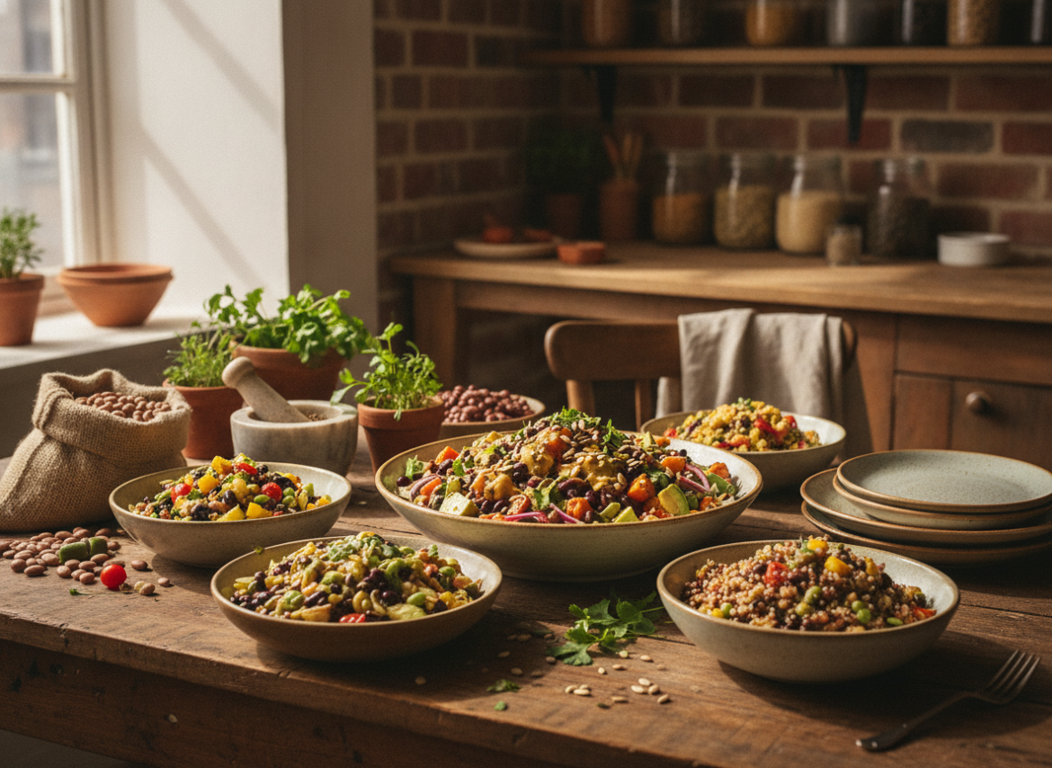 Zo maak je eiwitrijke bonensalade vullend en volledig plantaardig